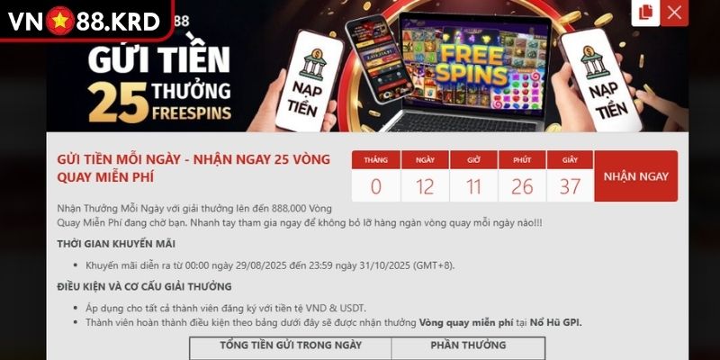 Khuyến Mãi VN88 – Cơ hội Nhận Thưởng Cho Mọi Cược Thủ 3 Khuyến mãi cho lần nạp thứ hai